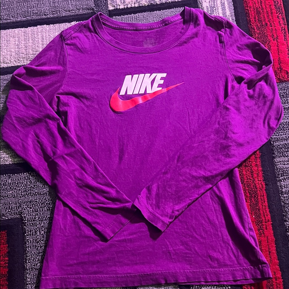 Nike Vibrant Purple Long Sleeve Tee